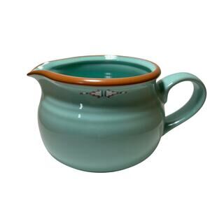 Vintage Noritake BOULDER RIDGE Creamer Gravy Boat Turquoise Southwest Aztec